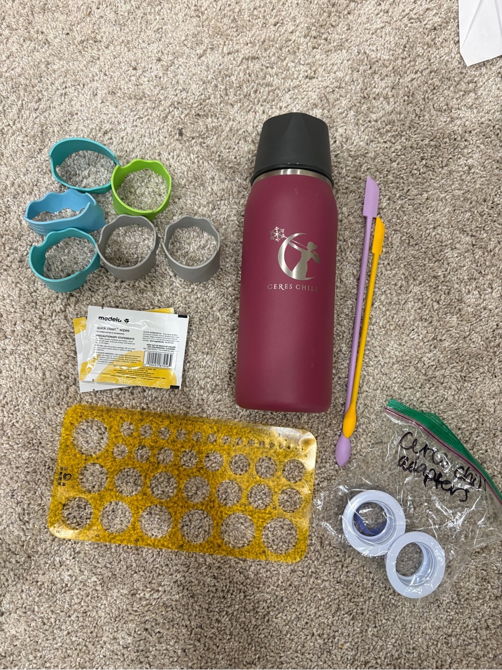 Ceres Chill Breastmilk Chiller 12-34 oz Plum (Bundle!)